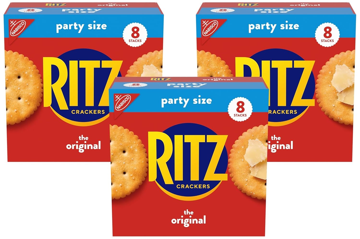 image:imageRITZ Fresh Stacks Original Crackers Bulk Travel Snacks Family Size 6 Boxes 72 Multi Snack PacksOriginal