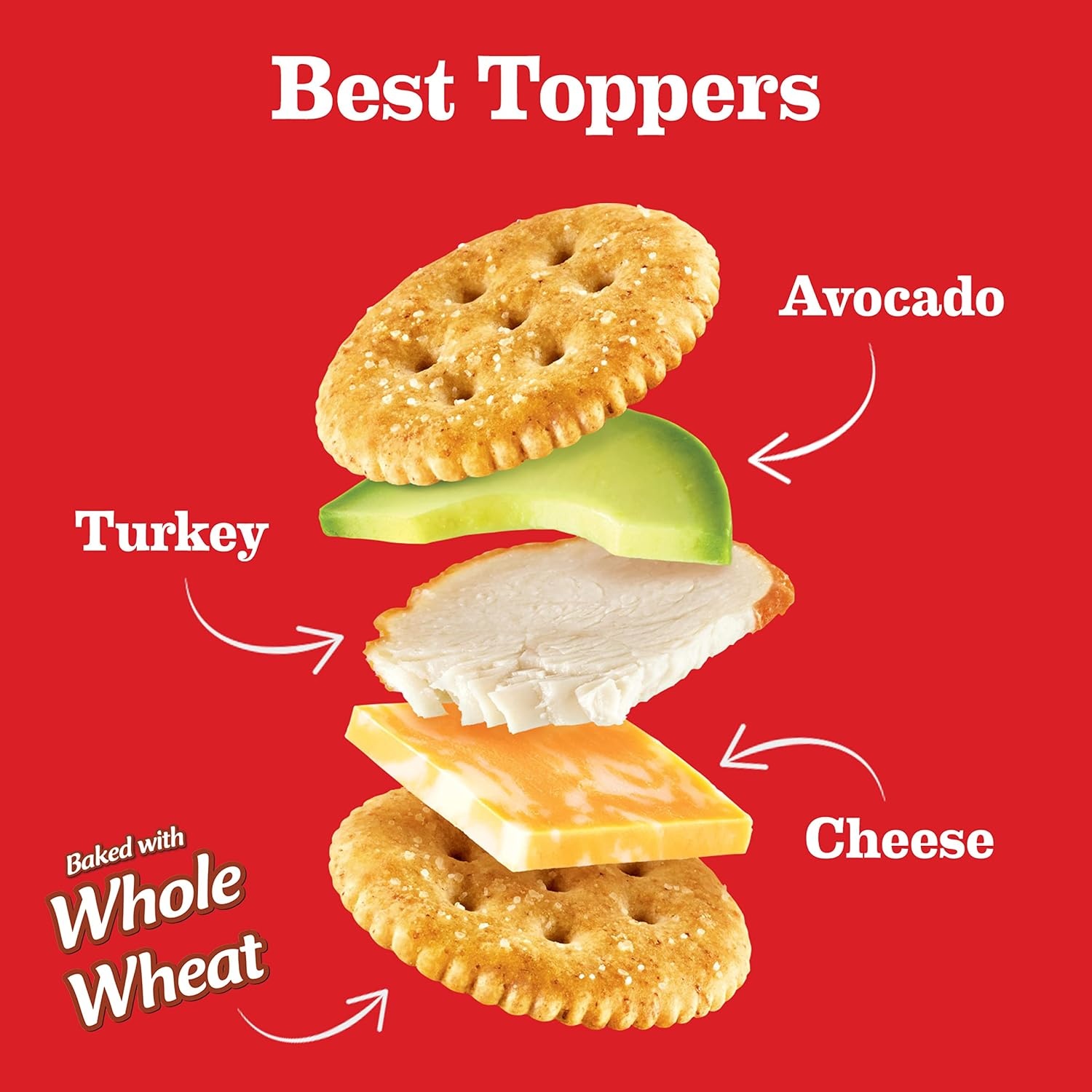 image:imageRITZ Fresh Stacks Original Crackers Bulk Travel Snacks Family Size 6 Boxes 72 Multi Snack PacksWhole Wheat