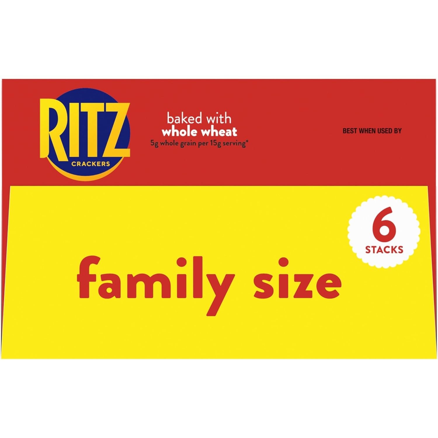image:imageRITZ Fresh Stacks Original Crackers Bulk Travel Snacks Family Size 6 Boxes 72 Multi Snack PacksWhole Wheat