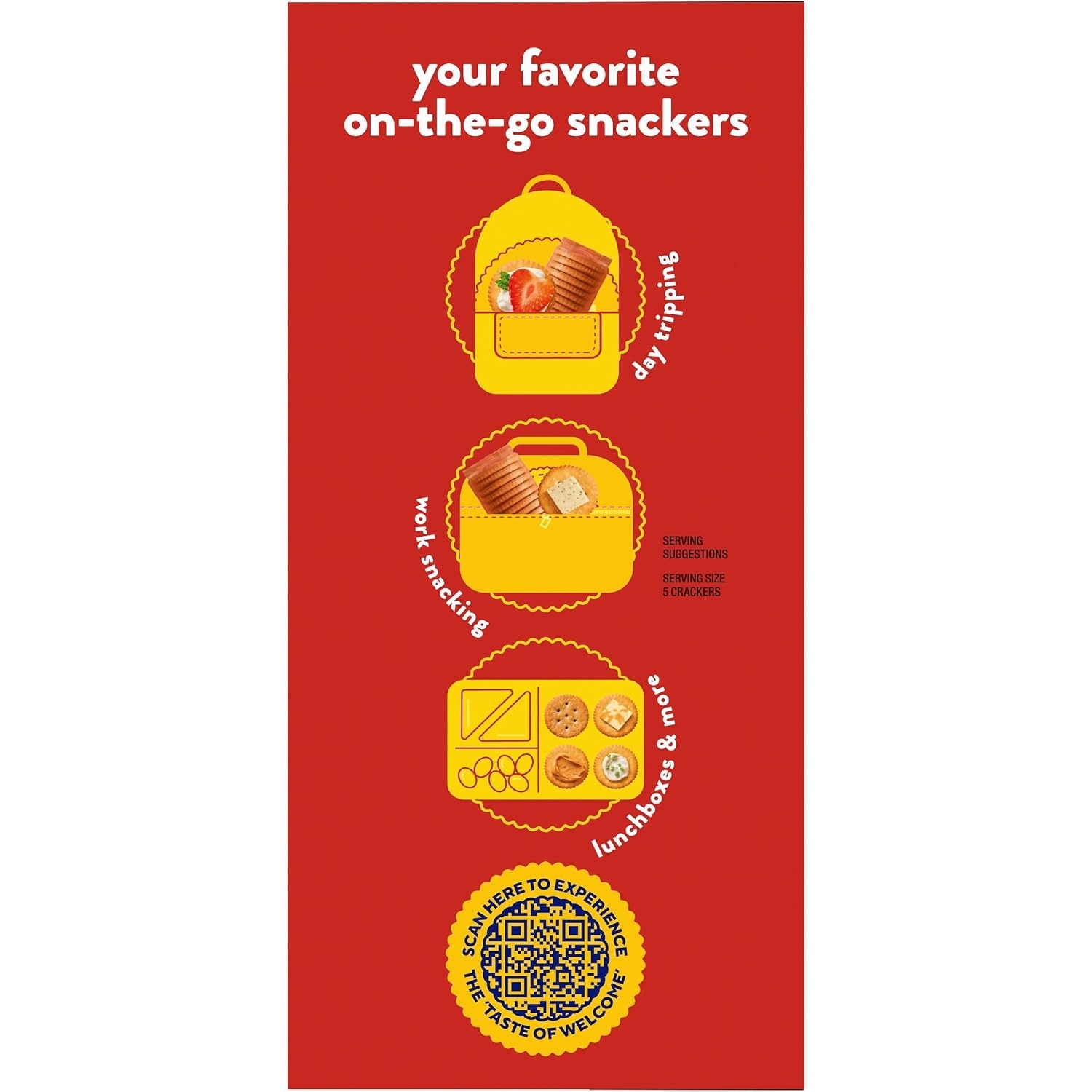 image:imageRITZ Fresh Stacks Original Crackers Bulk Travel Snacks Family Size 6 Boxes 72 Multi Snack PacksWhole Wheat