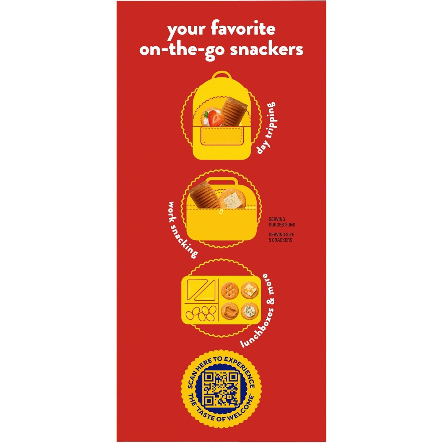 image:imageRITZ Fresh Stacks Savory Onion Crackers Travel Snacks 115 oz 8 Multi Snack PacksEverything