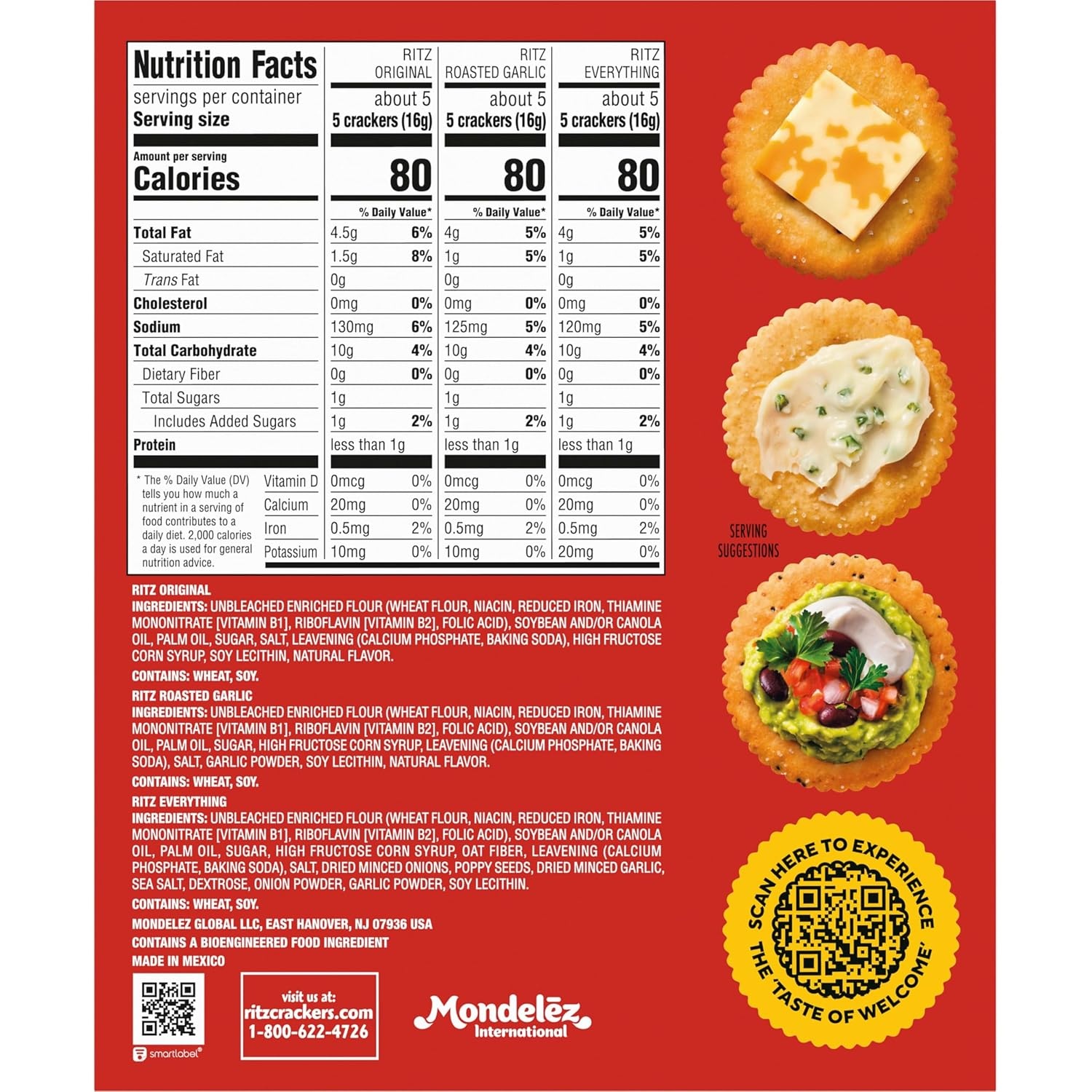 image:imageRITZ Fresh Stacks Savory Onion Crackers Travel Snacks 115 oz 8 Multi Snack PacksORIGINALGARLICEVERYTHING