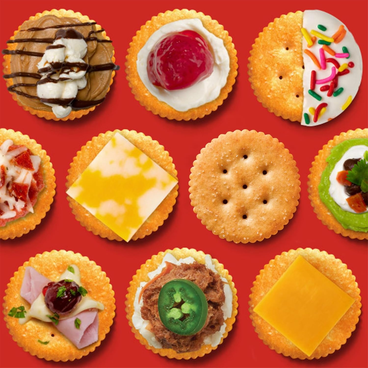 image:imageRITZ Fresh Stacks Savory Onion Crackers Travel Snacks 115 oz 8 Multi Snack PacksRoasted Garlic