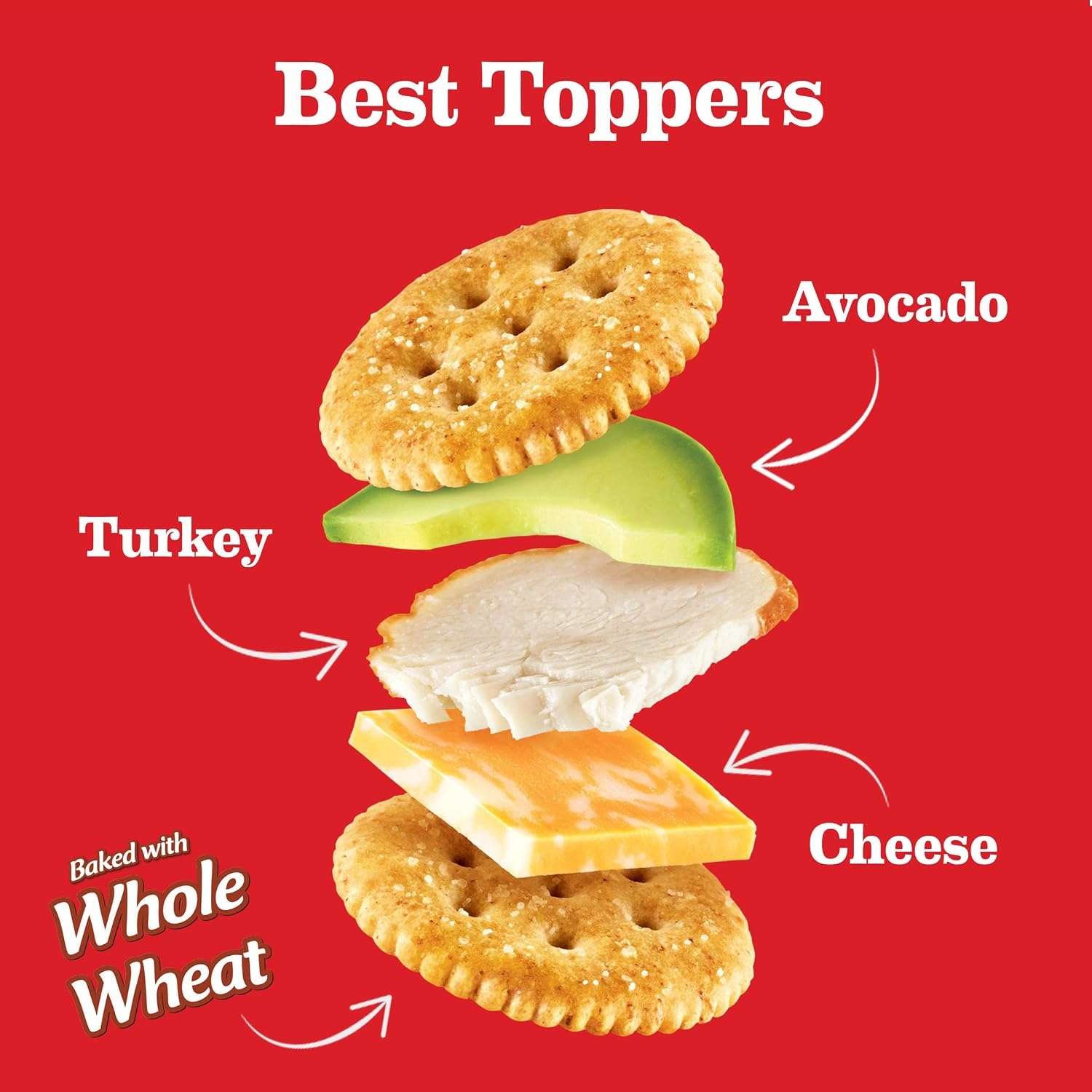 image:imageRITZ Fresh Stacks Whole Wheat Crackers Bulk Travel Snacks 6 Boxes 48 Multi Snack PacksWhole Wheat