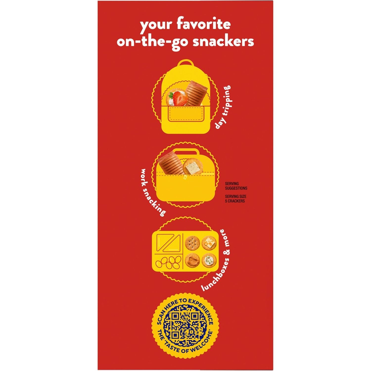 image:imageRITZ Fresh Stacks Whole Wheat Crackers Bulk Travel Snacks 6 Boxes 48 Multi Snack PacksWhole Wheat
