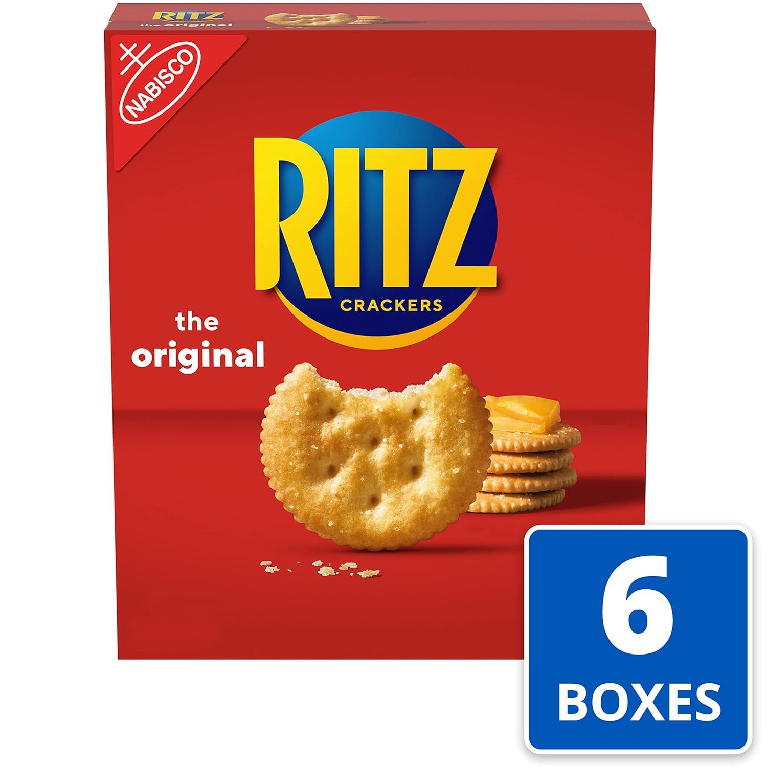 image:imageRITZ Original Crackers Snacks for Kids and Adults Bulk Lunch Snacks 6 103 oz BoxesFlavour