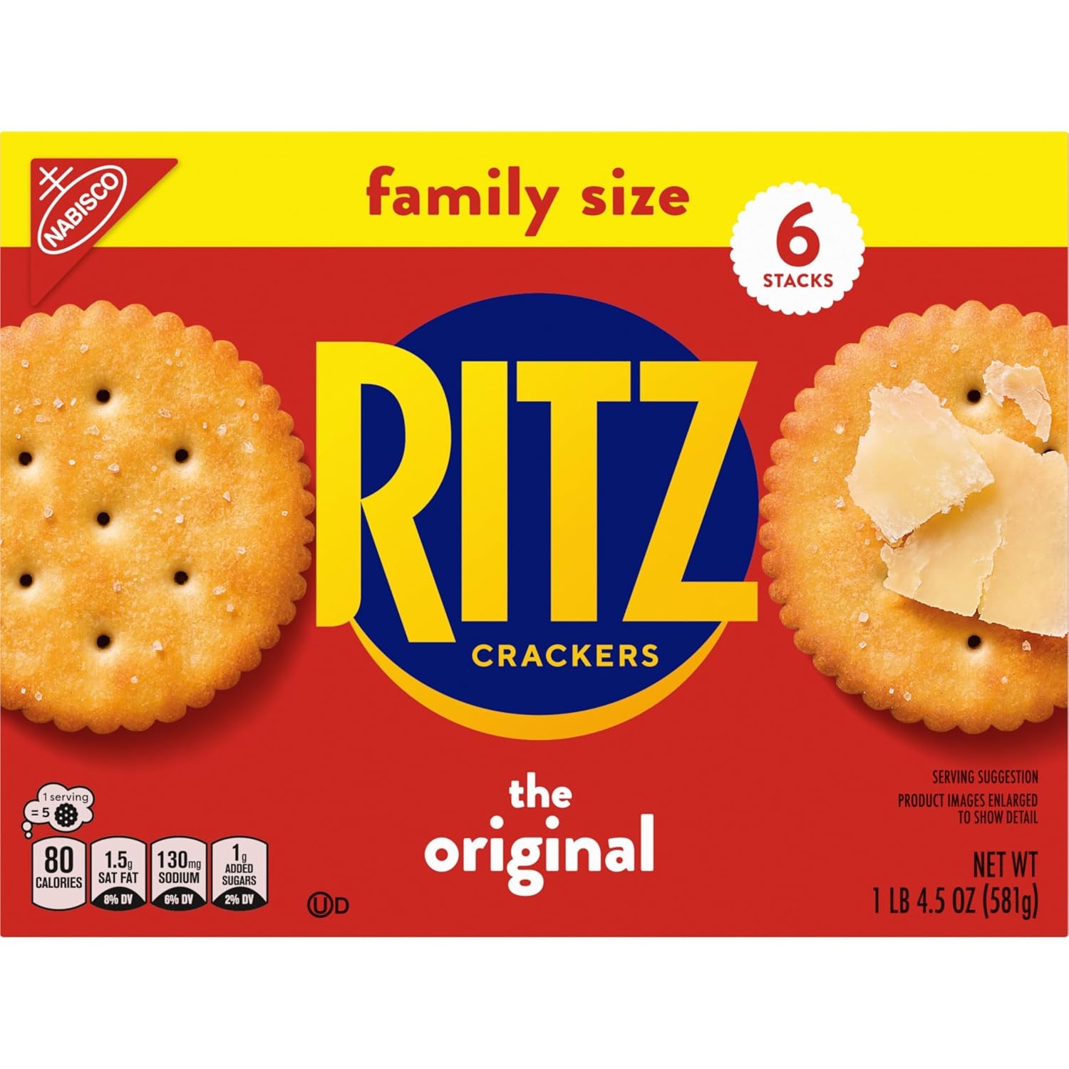 image:imageRITZ Original Crackers Snacks for Kids and Adults Bulk Lunch Snacks Family Size 6 205 oz Boxes205 Ounce Pack of 6