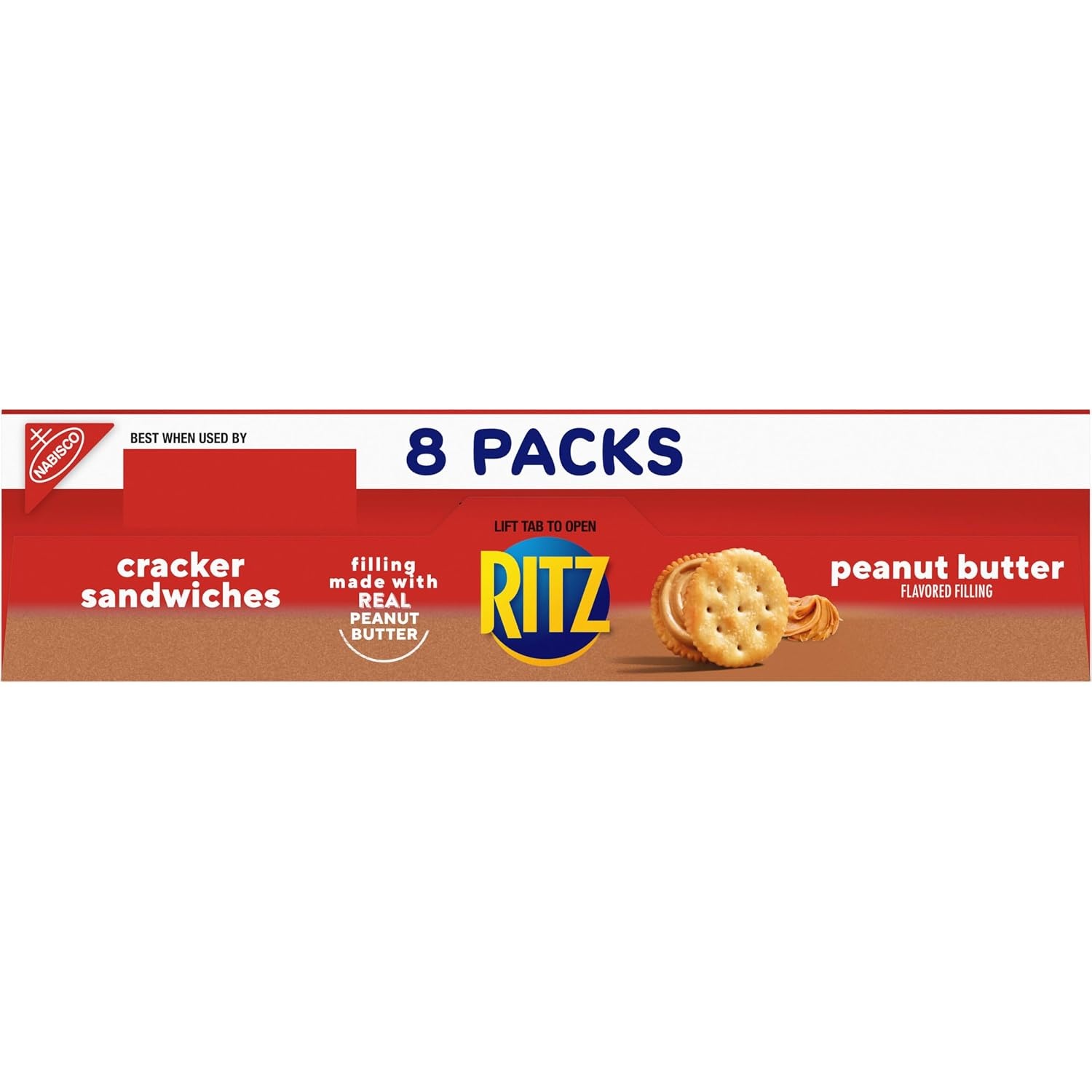 image:imageRITZ Peanut Butter Sandwich Crackers Lunch Snacks 112 Snack Packs 14 Boxes 6 Crackers Per Pack034 Ounce Pack of 32