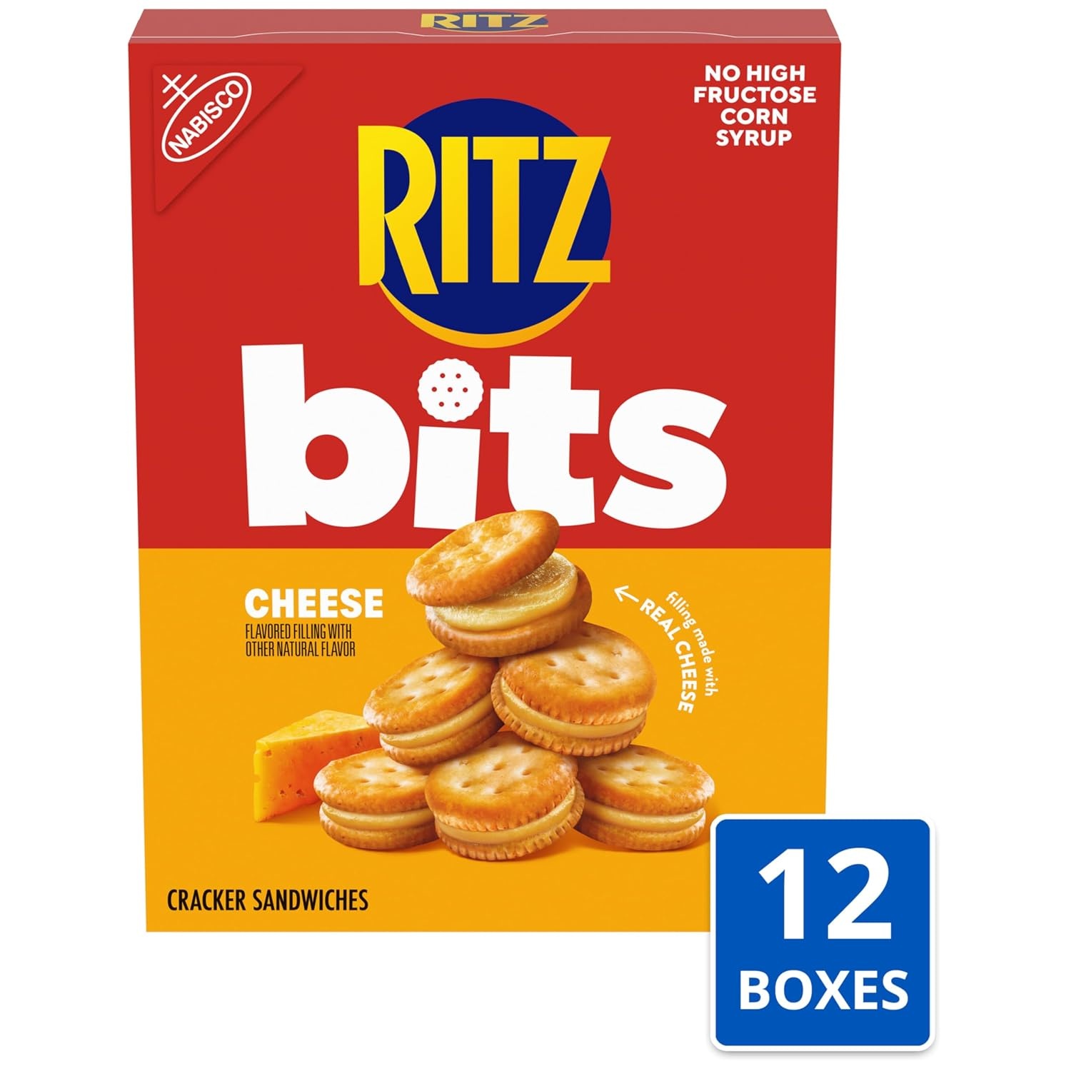 image:imageRITZ Peanut Butter Sandwich Crackers Lunch Snacks 48 Snack Packs 6 Boxes 6 Crackers Per PackCheese