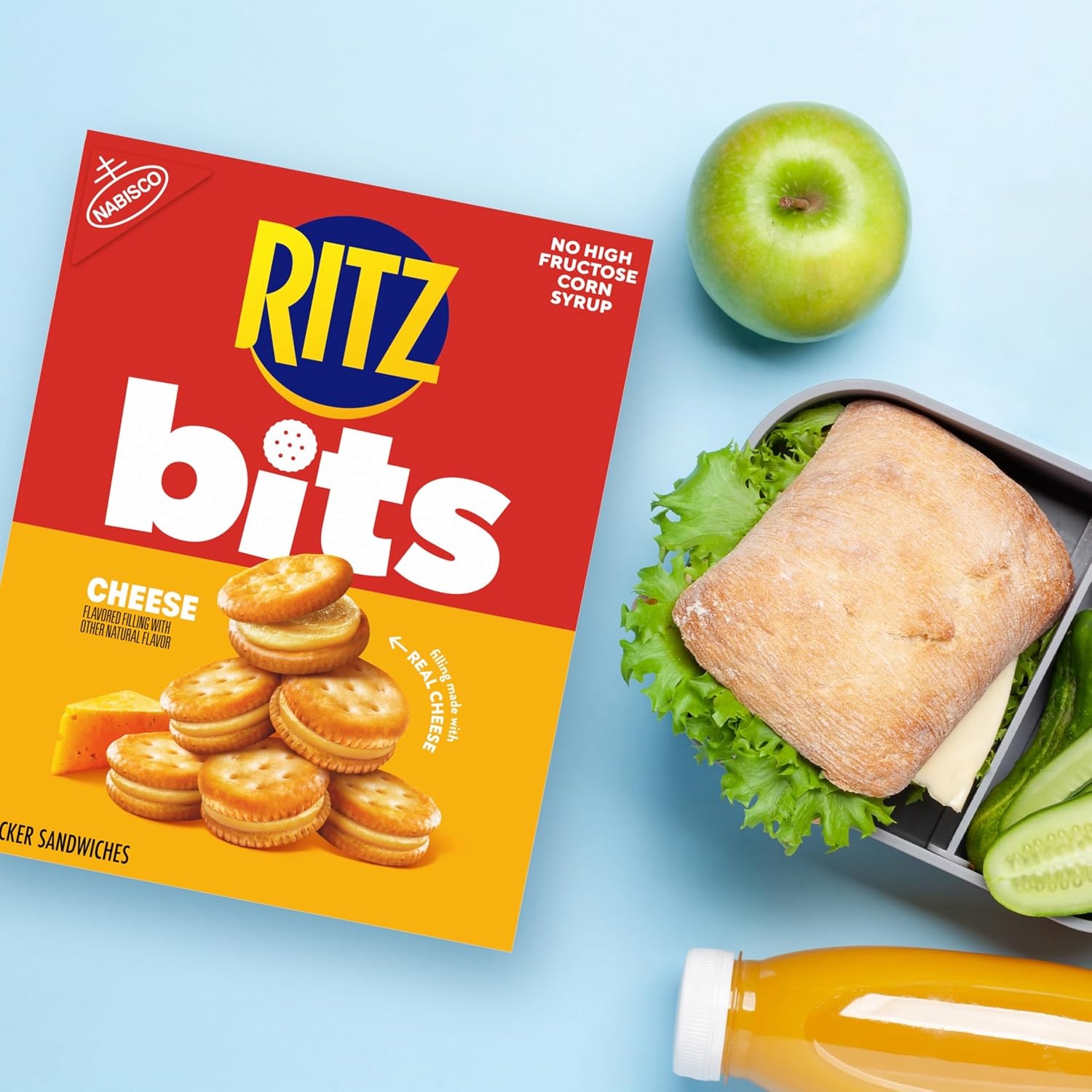 image:imageRITZ Peanut Butter Sandwich Crackers Lunch Snacks 48 Snack Packs 6 Boxes 6 Crackers Per PackCheese