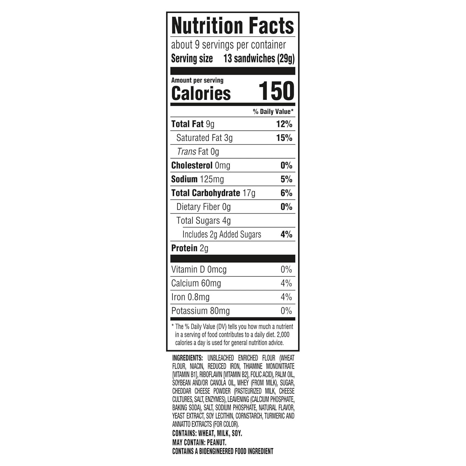 image:imageRITZ Peanut Butter Sandwich Crackers Lunch Snacks 48 Snack Packs 6 Boxes 6 Crackers Per PackCheese