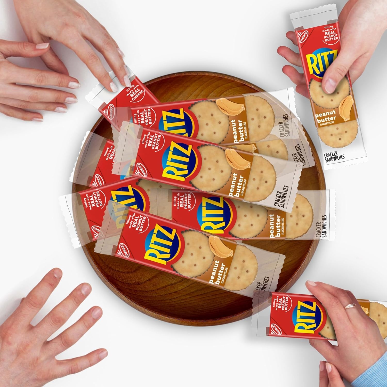 image:imageRITZ Peanut Butter Sandwich Crackers Lunch Snacks 48 Snack Packs 6 Boxes 6 Crackers Per PackPeanut butter