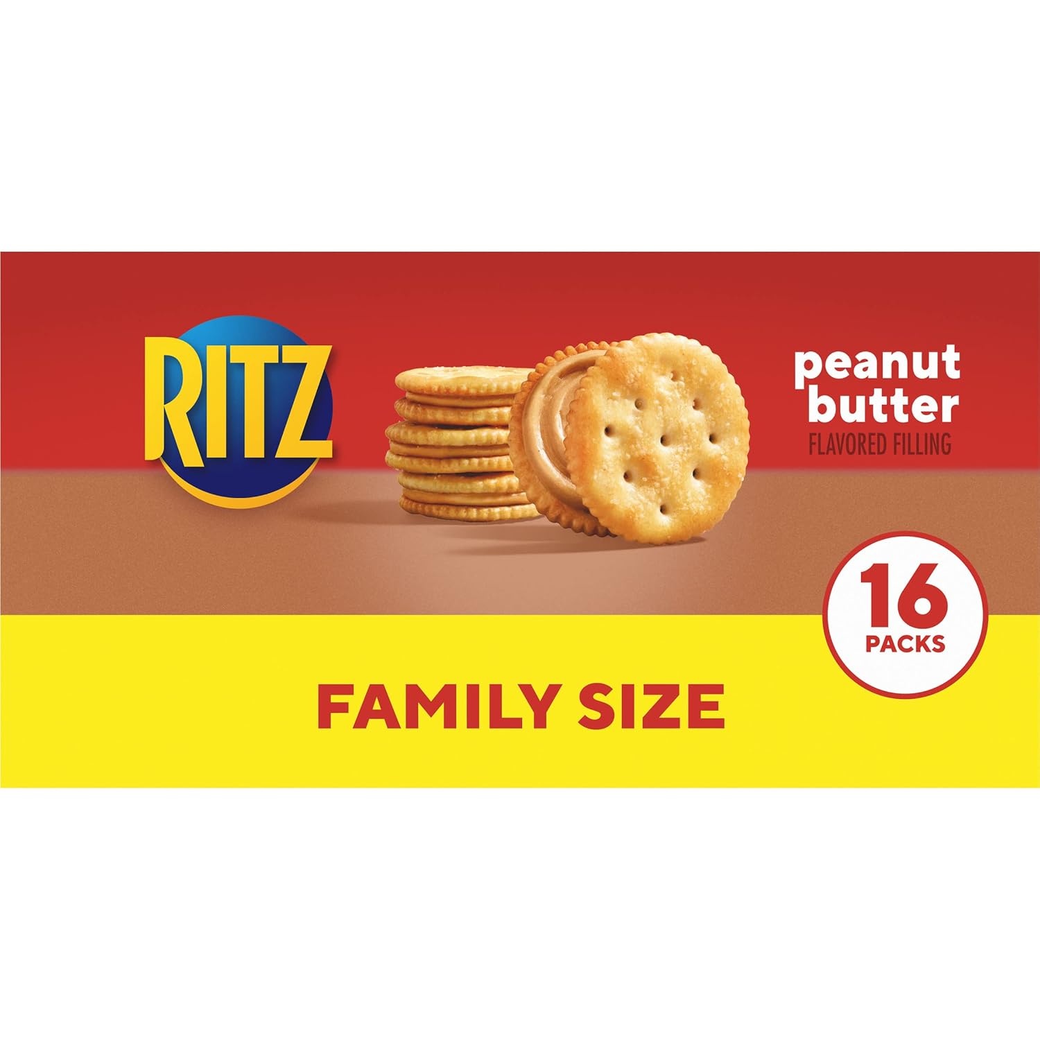image:imageRITZ Peanut Butter Sandwich Crackers Lunch Snacks 48 Snack Packs 6 Boxes 6 Crackers Per PackPeanut butter