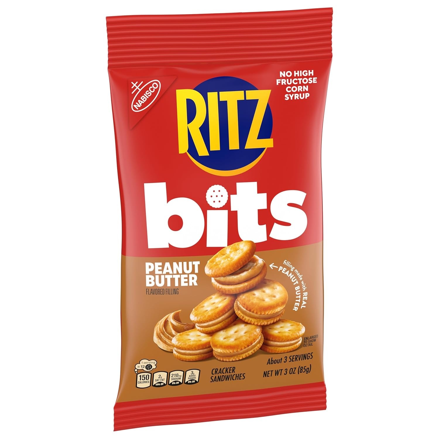 image:imageRITZ Peanut Butter Sandwich Crackers Lunch Snacks 48 Snack Packs 6 Boxes 6 Crackers Per PackPeanut butter