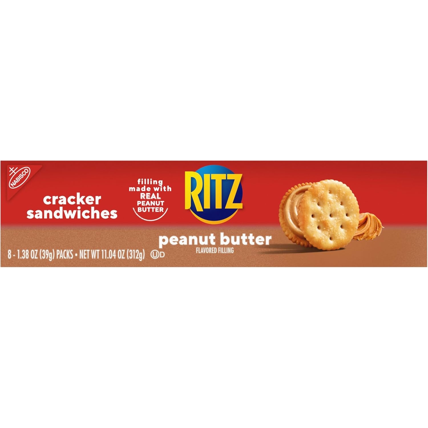 image:imageRITZ Peanut Butter Sandwich Crackers Lunch Snacks 48 Snack Packs 6 Boxes 6 Crackers Per PackPeanut butter