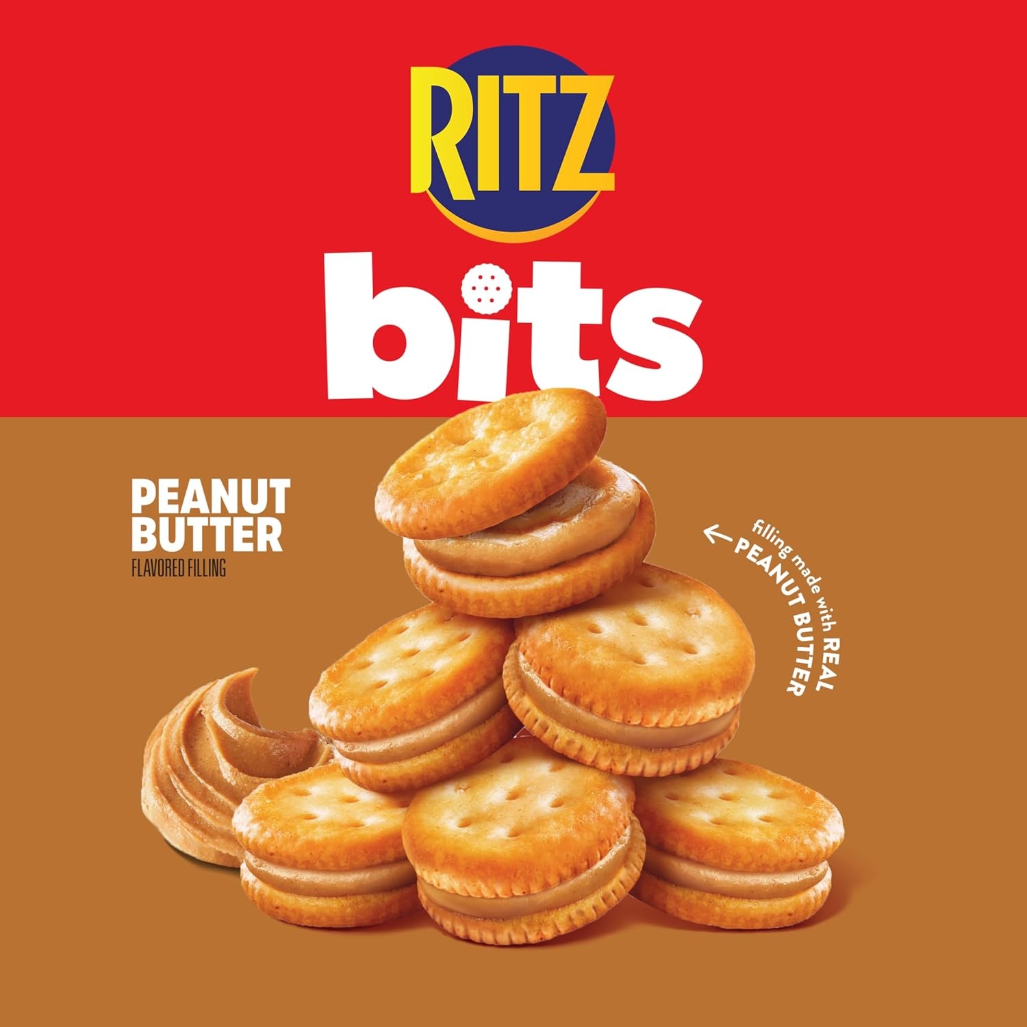 image:imageRITZ Peanut Butter Sandwich Crackers Lunch Snacks 48 Snack Packs 6 Boxes 6 Crackers Per PackPeanut butter