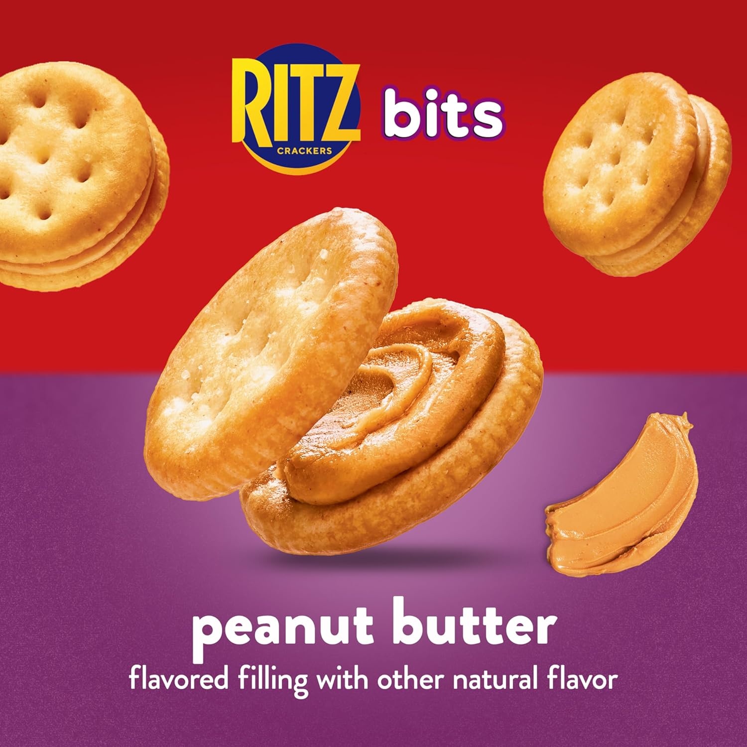 image:imageRITZ Peanut Butter Sandwich Crackers Lunch Snacks 48 Snack Packs 6 Boxes 6 Crackers Per PackPeanut butter