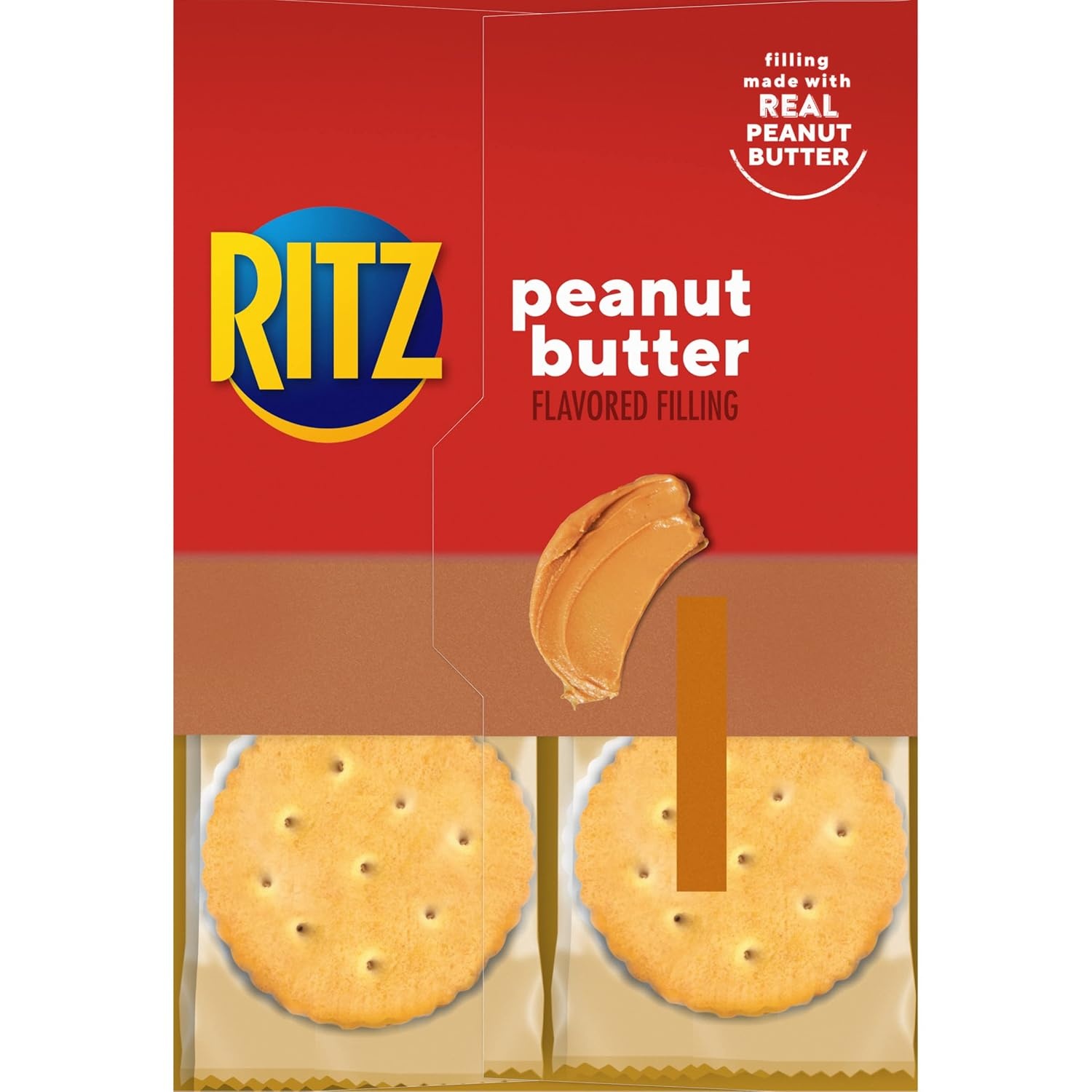 image:imageRITZ Peanut Butter Sandwich Crackers Lunch Snacks 48 Snack Packs 6 Boxes 6 Crackers Per PackPeanut butter