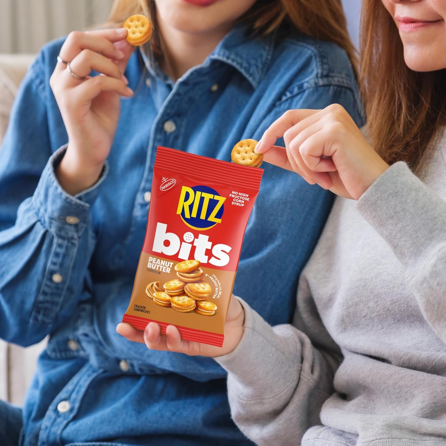 image:imageRITZ Peanut Butter Sandwich Crackers Lunch Snacks 48 Snack Packs 6 Boxes 6 Crackers Per PackPeanut butter