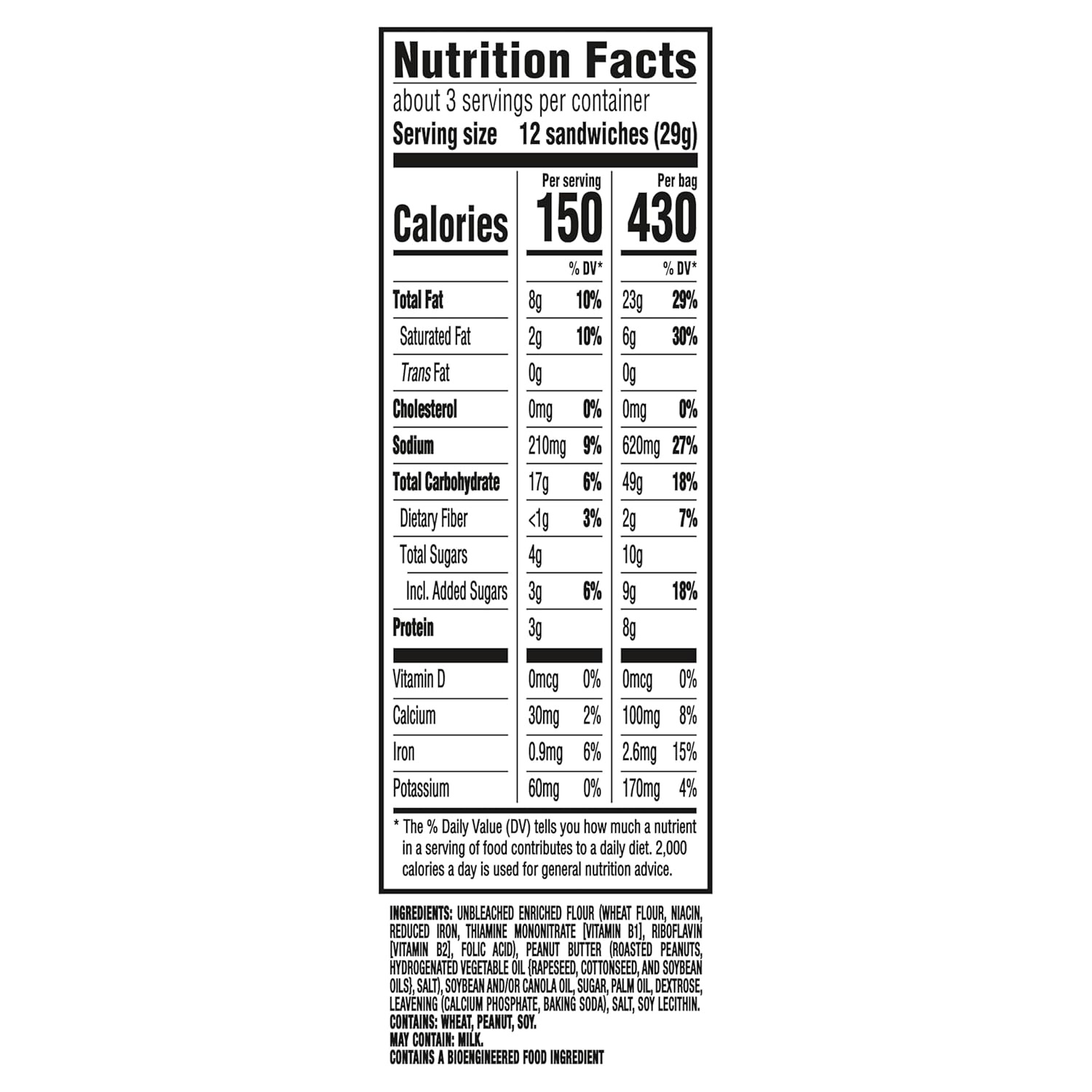 image:imageRITZ Peanut Butter Sandwich Crackers Lunch Snacks 48 Snack Packs 6 Boxes 6 Crackers Per PackPeanut butter