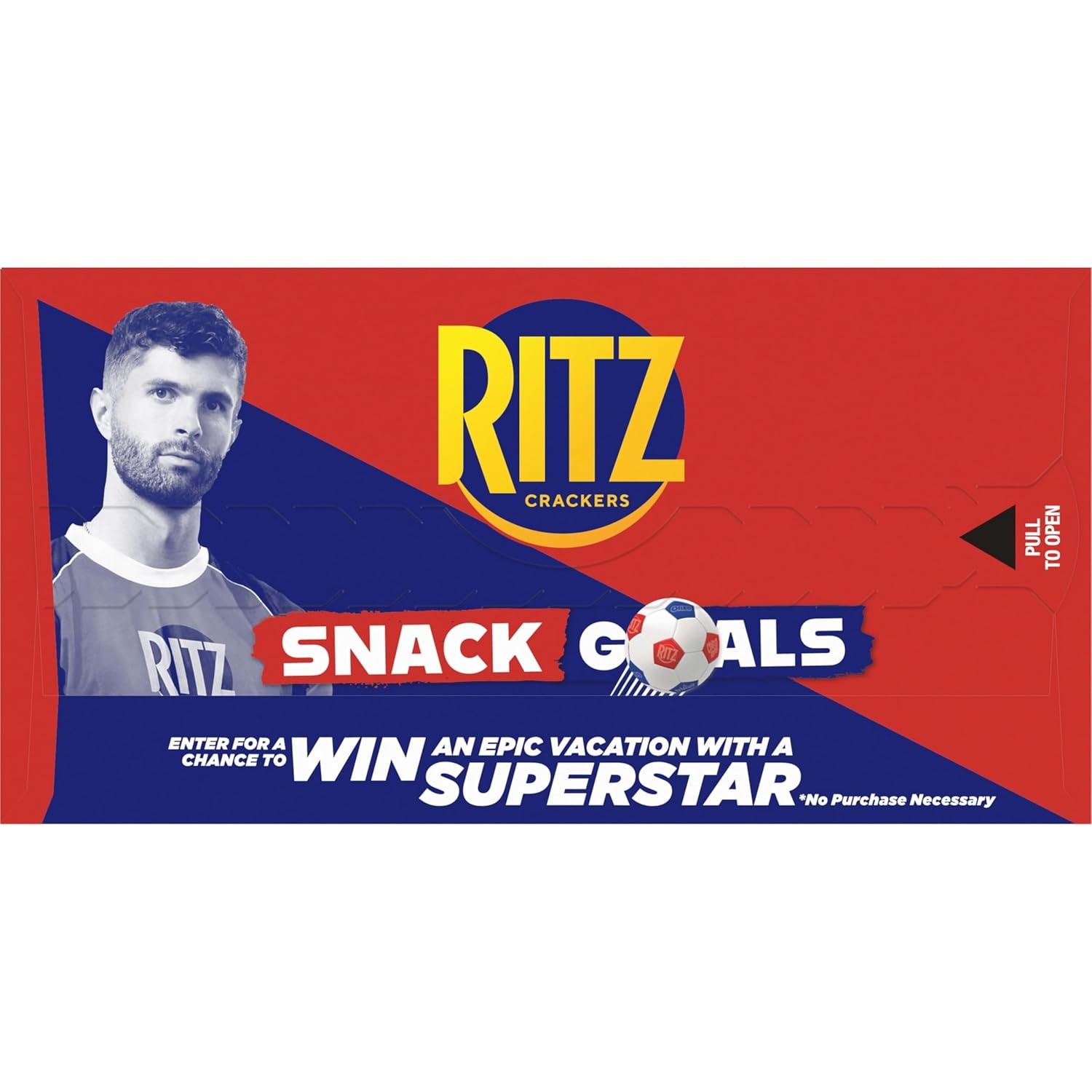 image:imageRITZ Soccer Shapes Original Crackers Snacks for Kids and Adults Party Snacks Limited Edition 123 oz123 Ounce Pack of 1