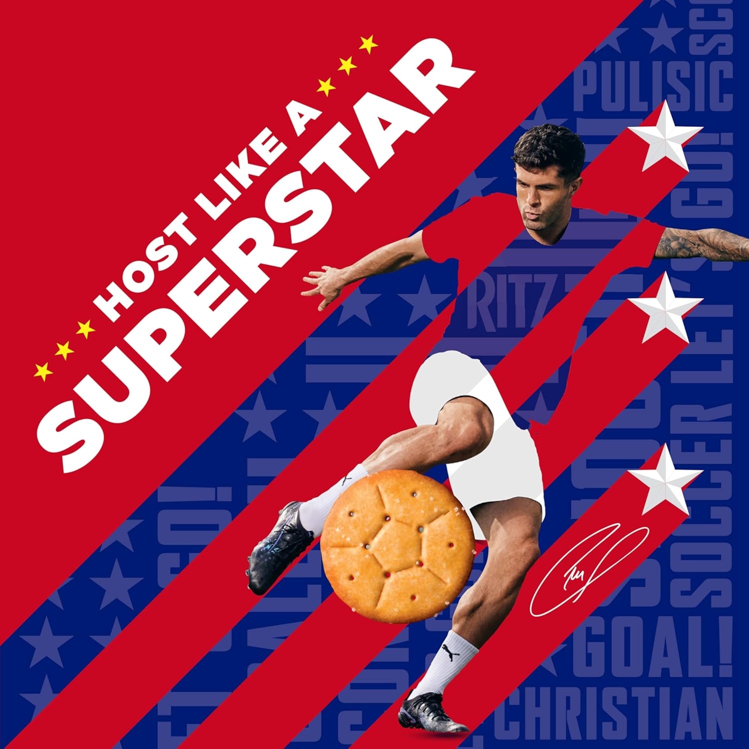 image:imageRITZ Soccer Shapes Original Crackers Snacks for Kids and Adults Party Snacks Limited Edition 123 oz123 Ounce Pack of 2