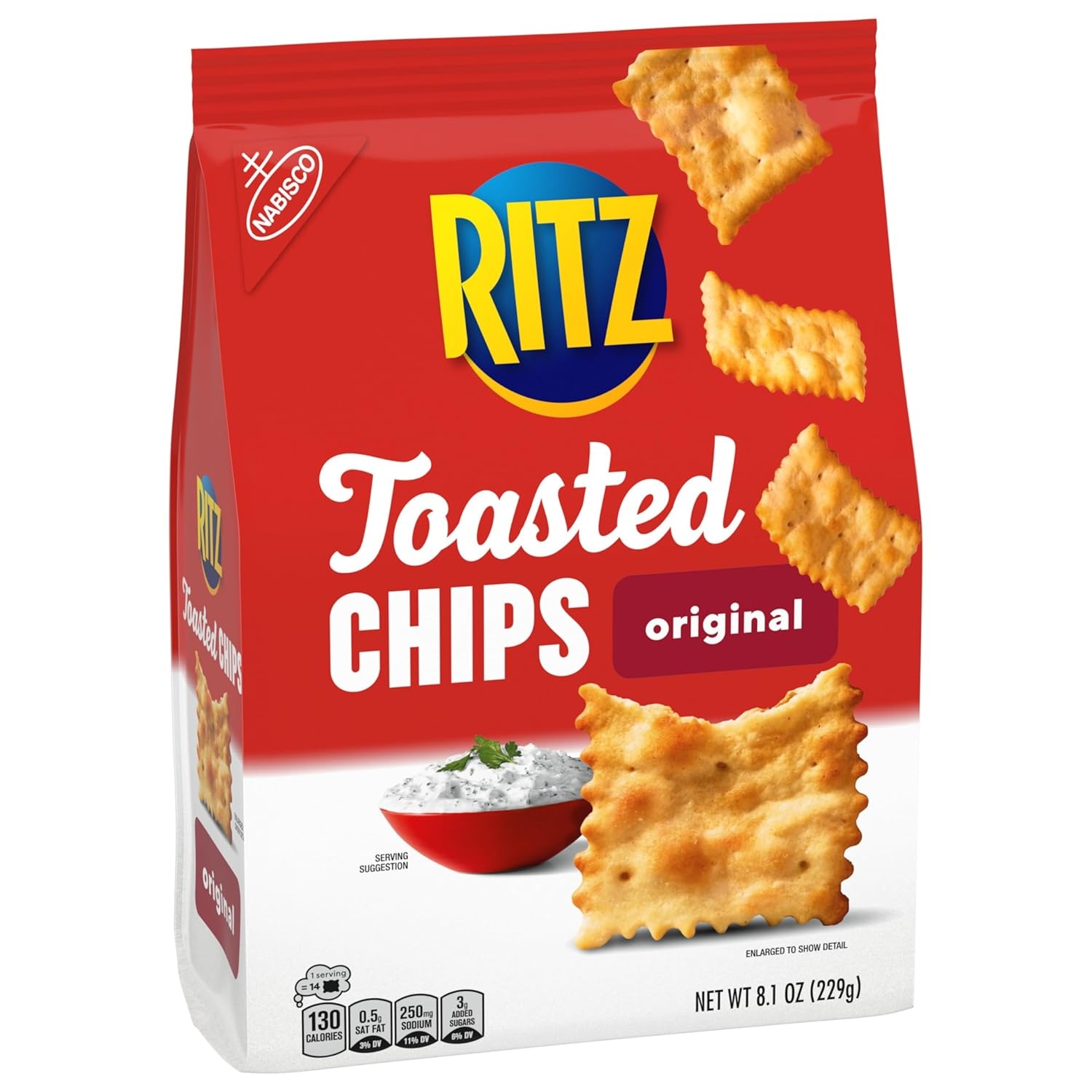 image:imageRITZ Toasted Chips Original Crackers Party Snacks Bulk Snacks 6 81 oz Bags