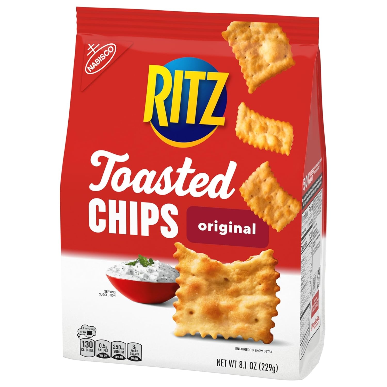 image:imageRITZ Toasted Chips Original Crackers Party Snacks Bulk Snacks 6 81 oz Bags