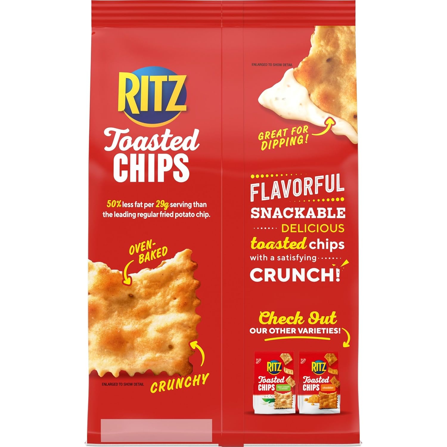 image:imageRITZ Toasted Chips Original Crackers Party Snacks Family Size 114 oz