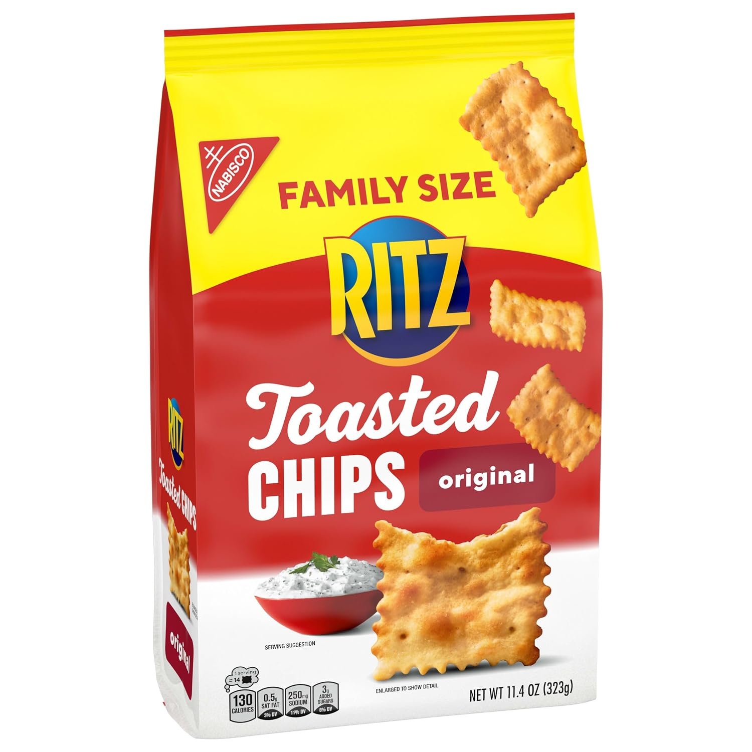image:imageRITZ Toasted Chips Original Crackers Party Snacks Family Size 114 oz