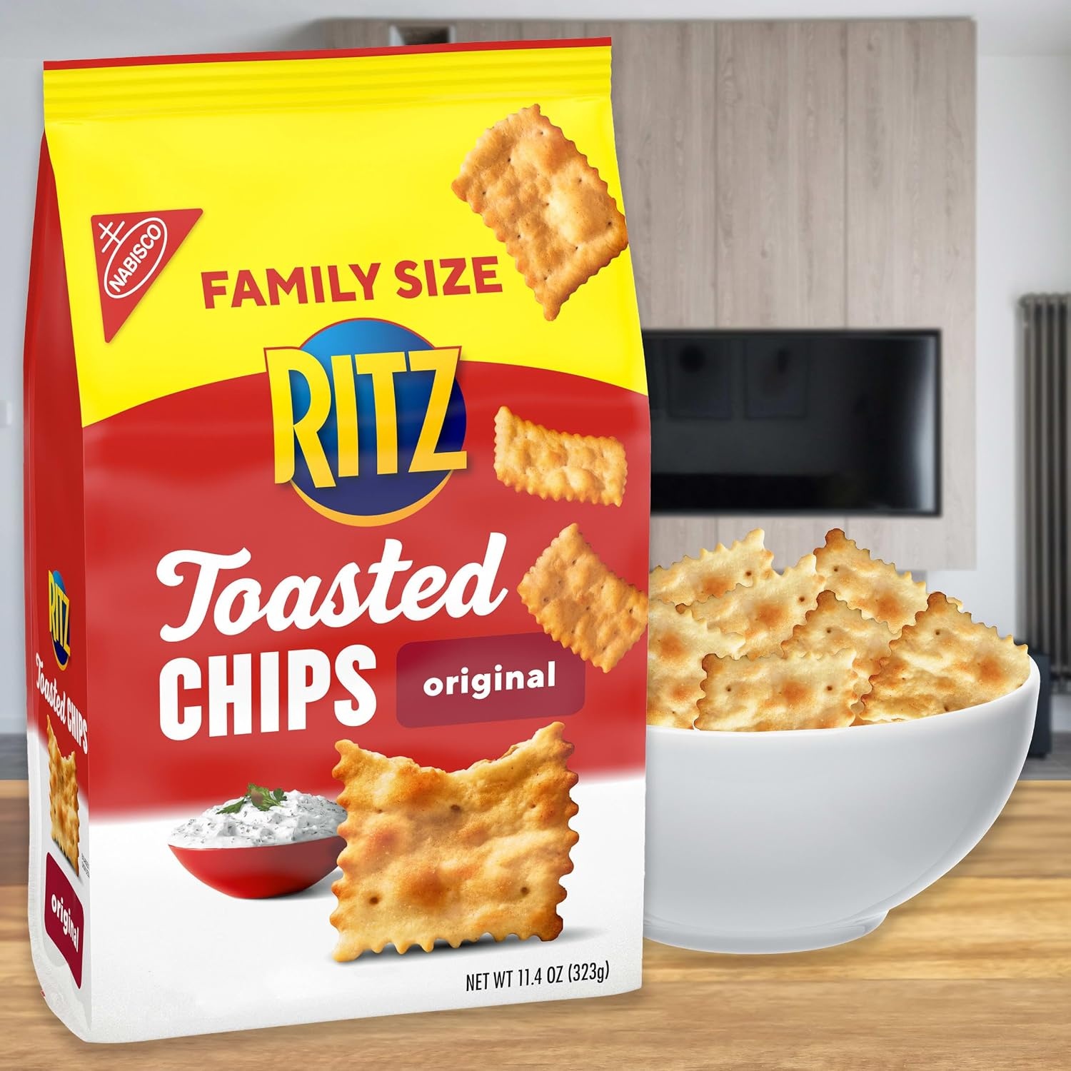 image:imageRITZ Toasted Chips Original Crackers Party Snacks Family Size 114 oz