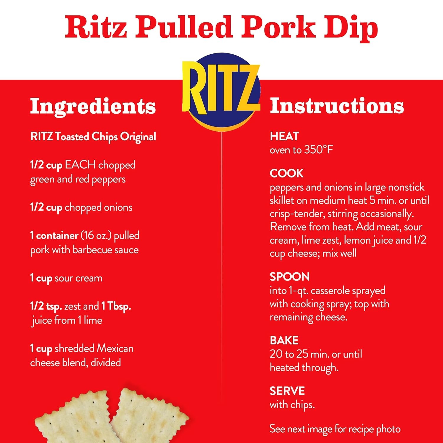 image:imageRITZ Toasted Chips Original Crackers Party Snacks Family Size 114 oz