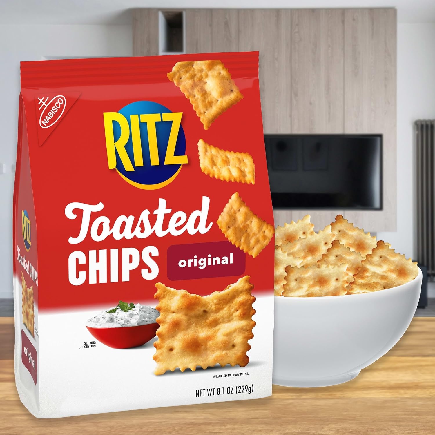 image:imageRITZ Toasted Chips Ranch Crackers Party Snacks 81 ozORIGINAL