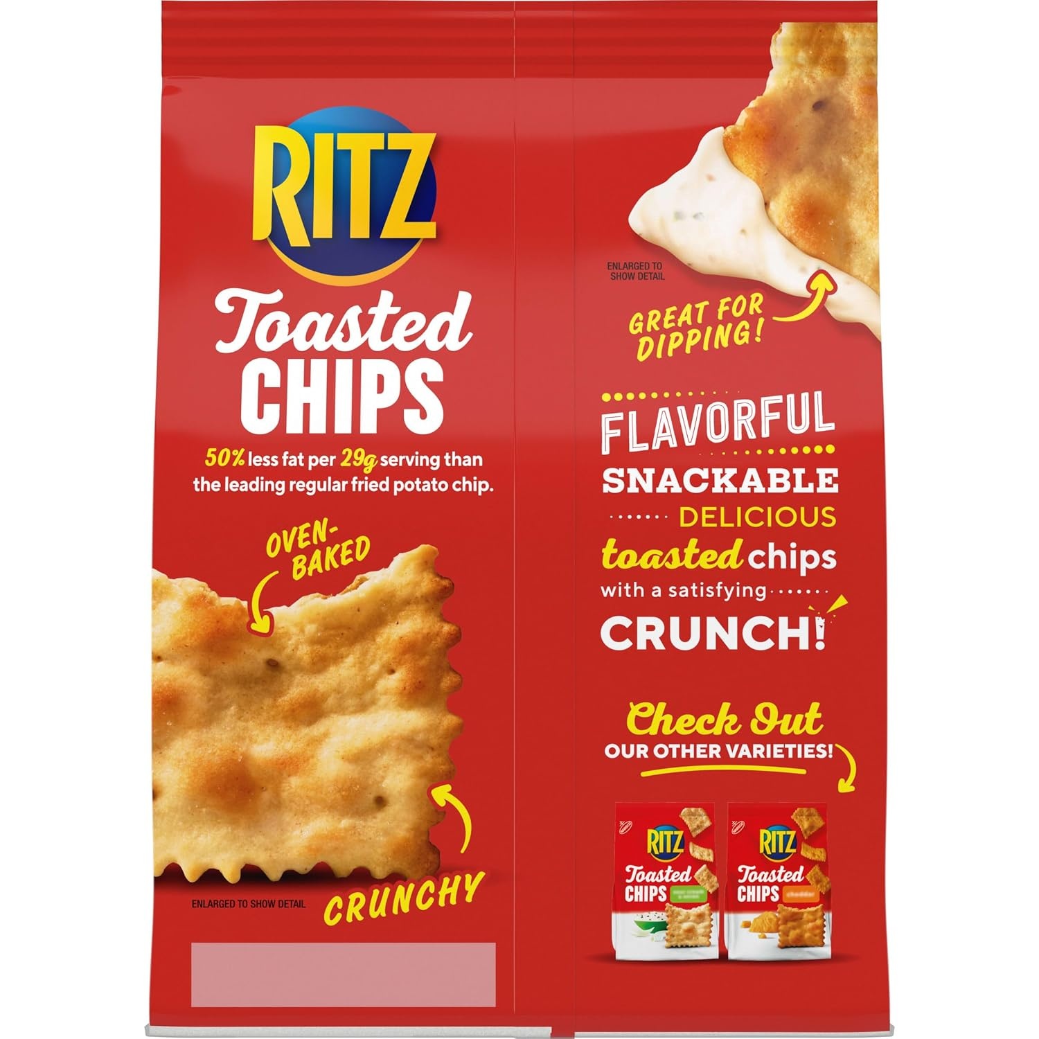 image:imageRITZ Toasted Chips Ranch Crackers Party Snacks 81 ozORIGINAL