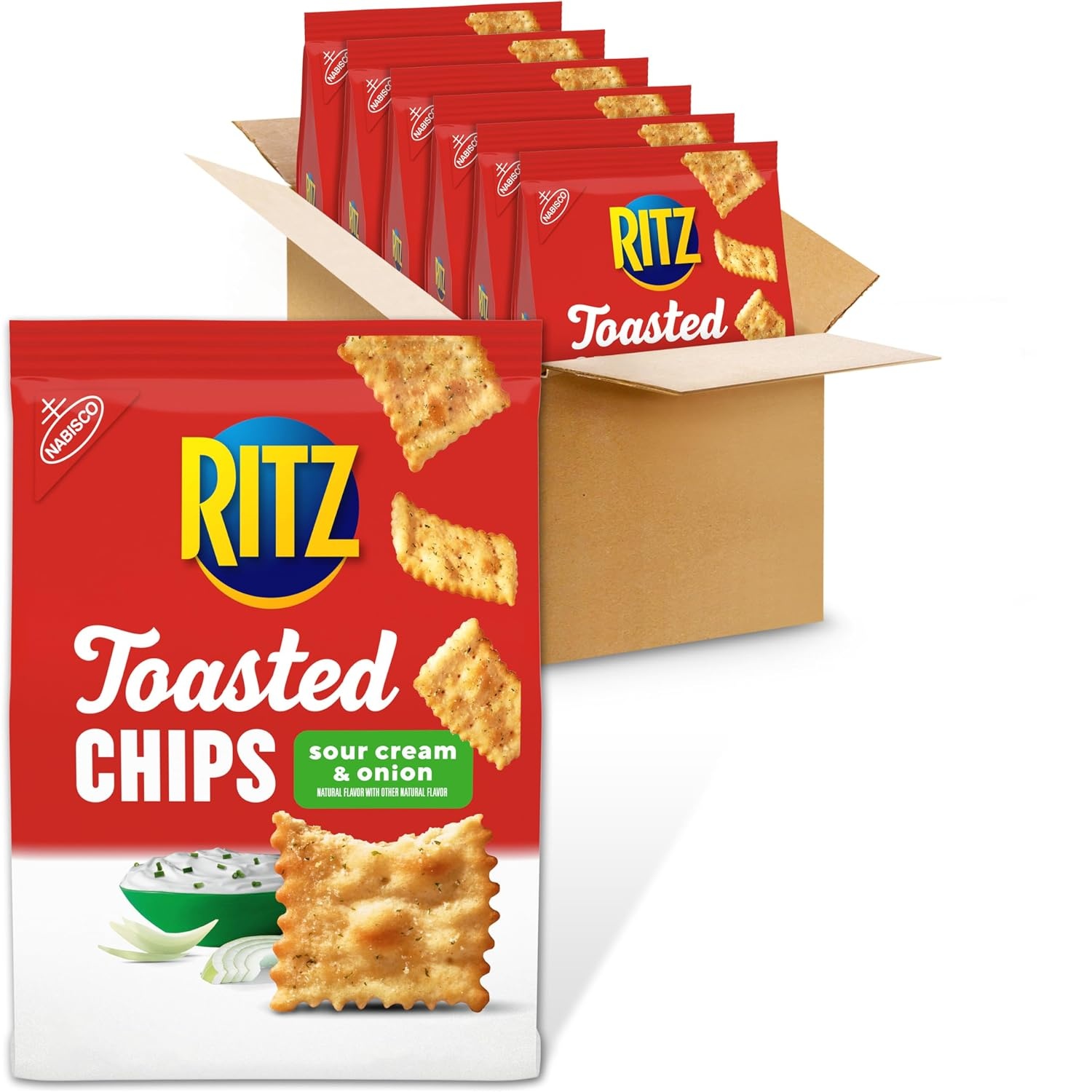 image:imageRITZ Toasted Chips Ranch Crackers Party Snacks 81 ozSour Cream and Onion