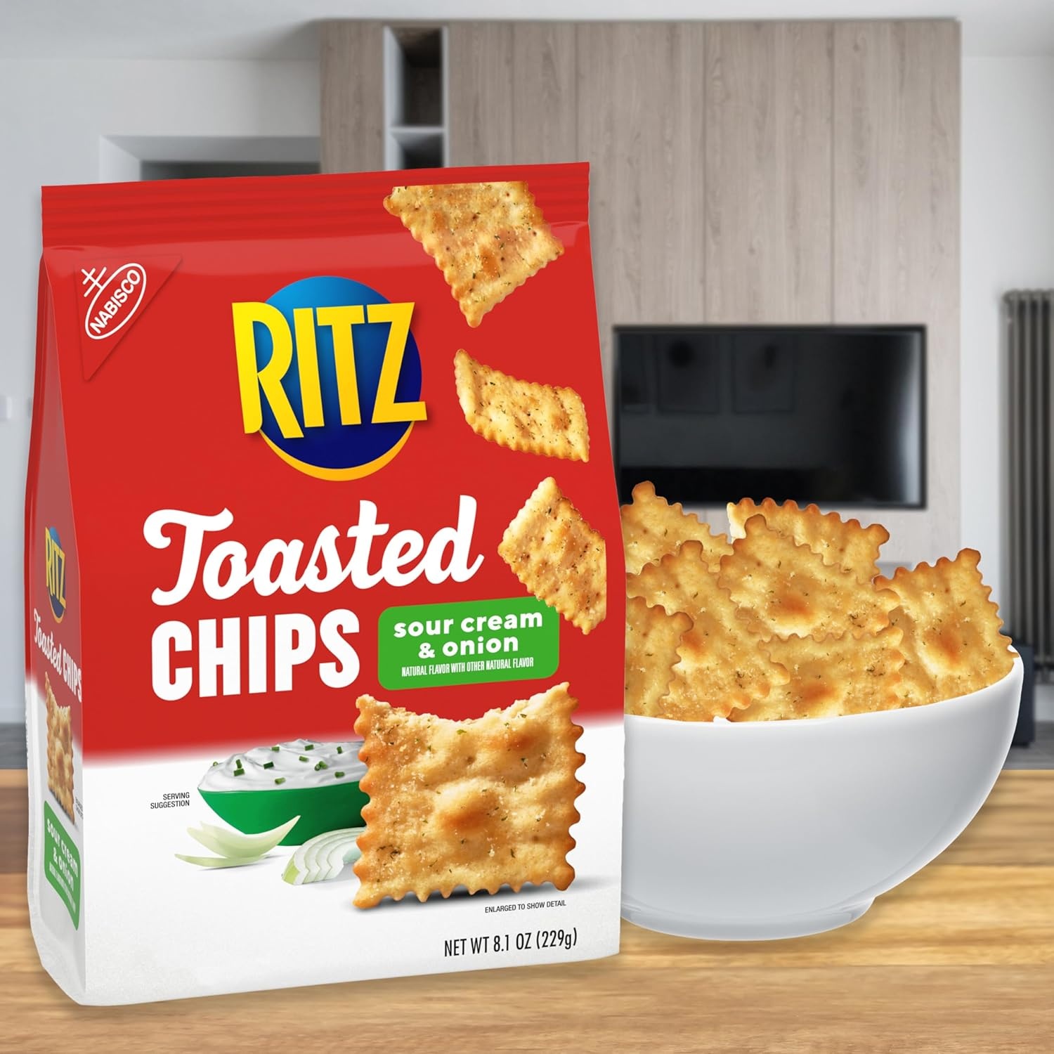 image:imageRITZ Toasted Chips Ranch Crackers Party Snacks 81 ozSour Cream and Onion