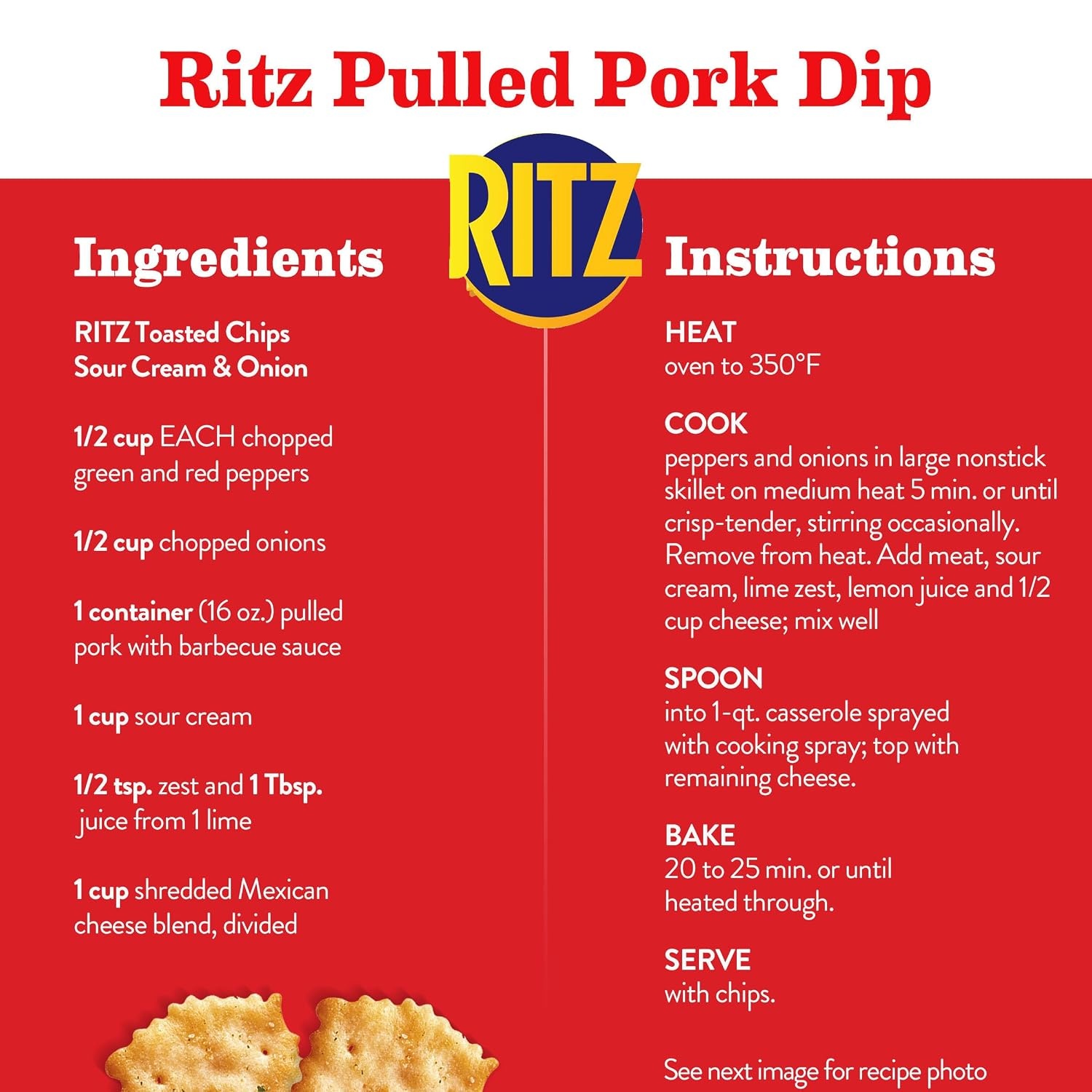 image:imageRITZ Toasted Chips Ranch Crackers Party Snacks 81 ozSour Cream and Onion