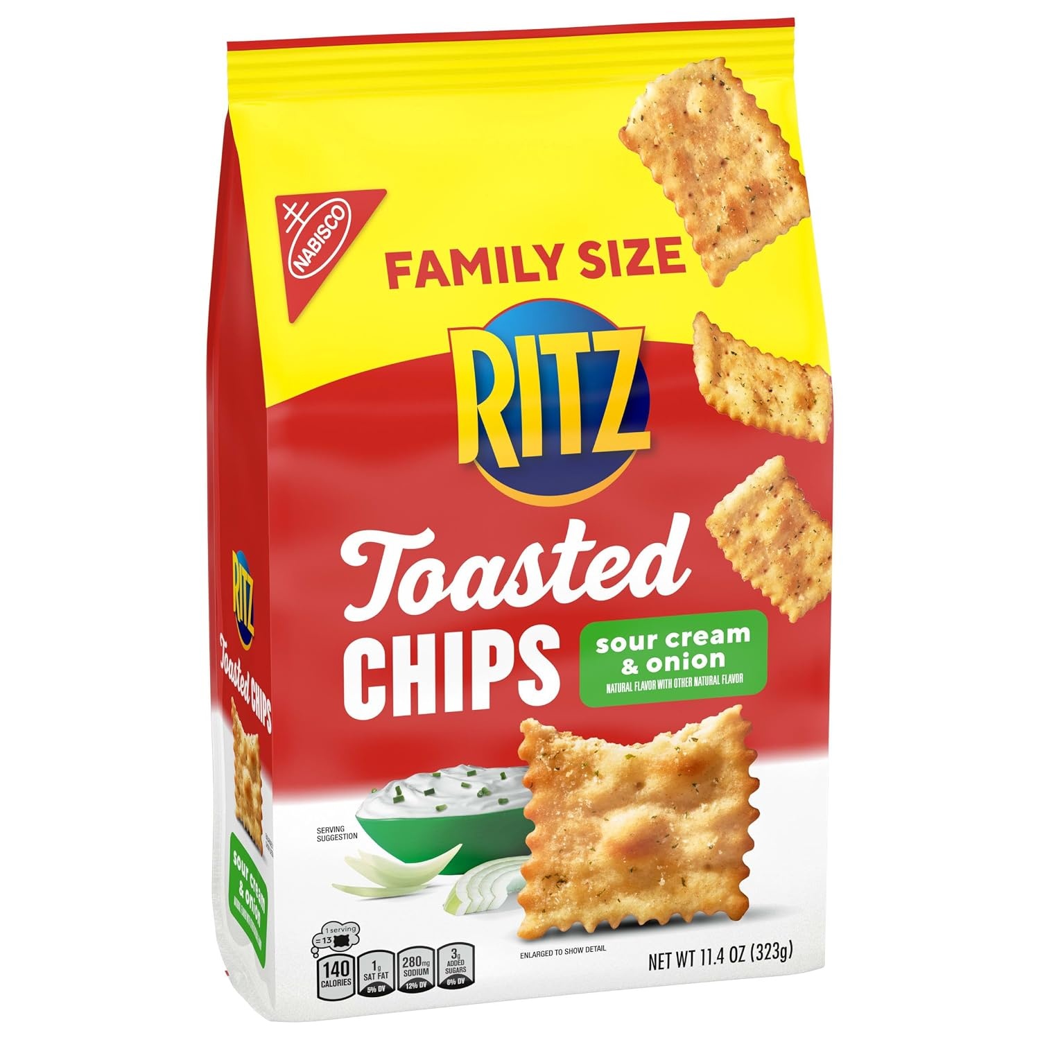 image:imageRITZ Toasted Chips Ranch Crackers Party Snacks 81 ozSour Cream and Onion