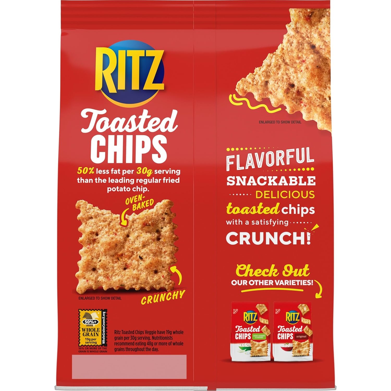 image:imageRITZ Toasted Chips Ranch Crackers Party Snacks 81 ozVEGGIE