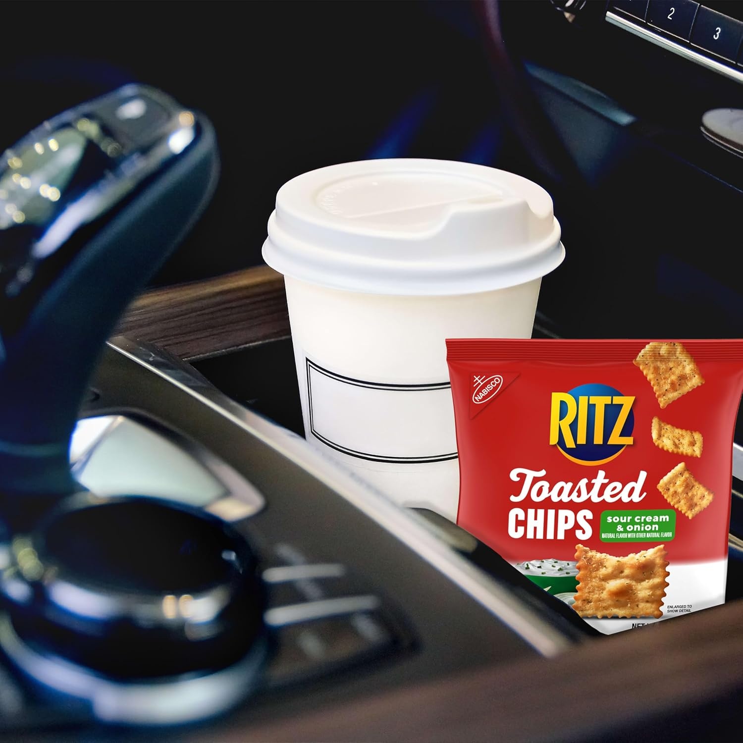 image:imageRITZ Toasted Chips Sour Cream and Onion Crackers Bulk Individual Snacks 12 Snack Packs