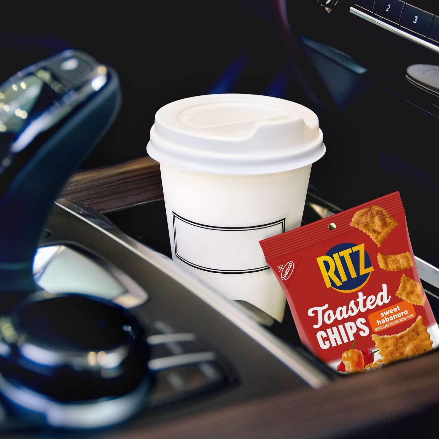 image:imageRITZ Toasted Chips Sweet Habanero Crackers Bulk Individual Snacks 12 Snack Packs