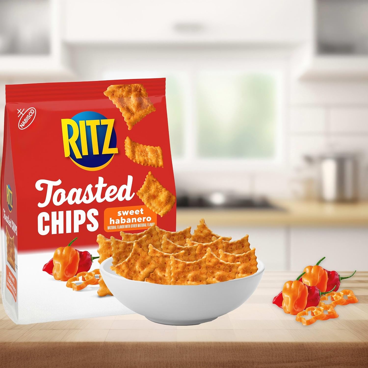 image:imageRITZ Toasted Chips Sweet Habanero Crackers Party Snacks 81 oz