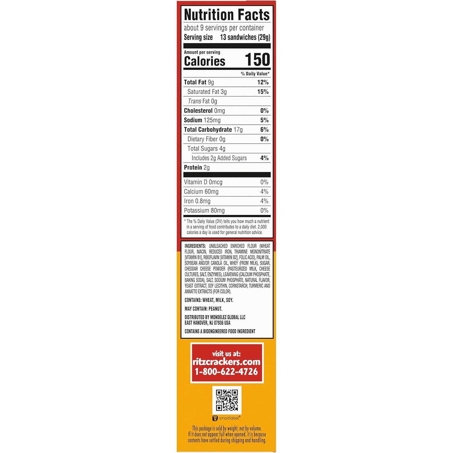 image:imageRitz Cheese Sandwich Crackers Snacks for Kids and Adults Lunch Snacks 88 Ounce