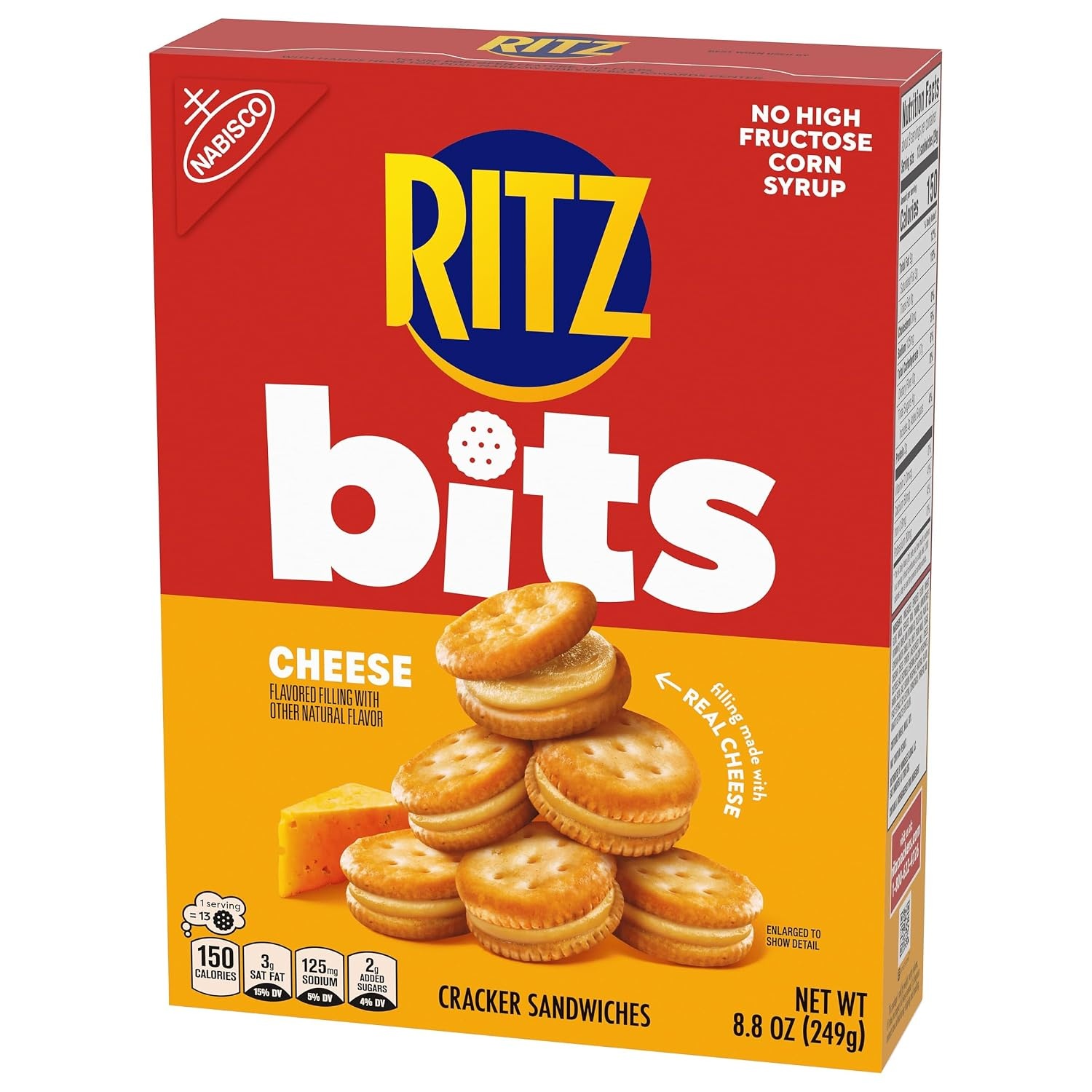 image:imageRitz Cheese Sandwich Crackers Snacks for Kids and Adults Lunch Snacks 88 Ounce