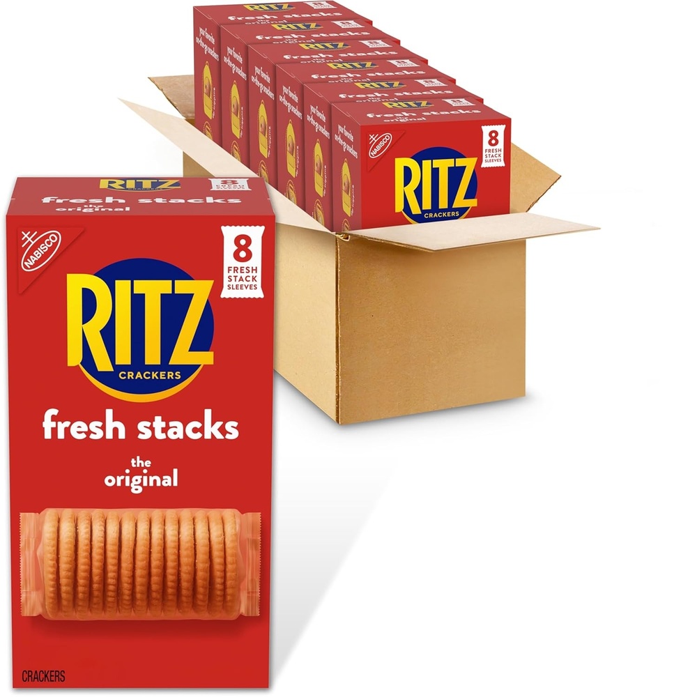 image:imageRITZ Fresh Stacks Original Crackers Bulk Travel Snacks 6 Boxes 48 Multi Snack PacksFlavour