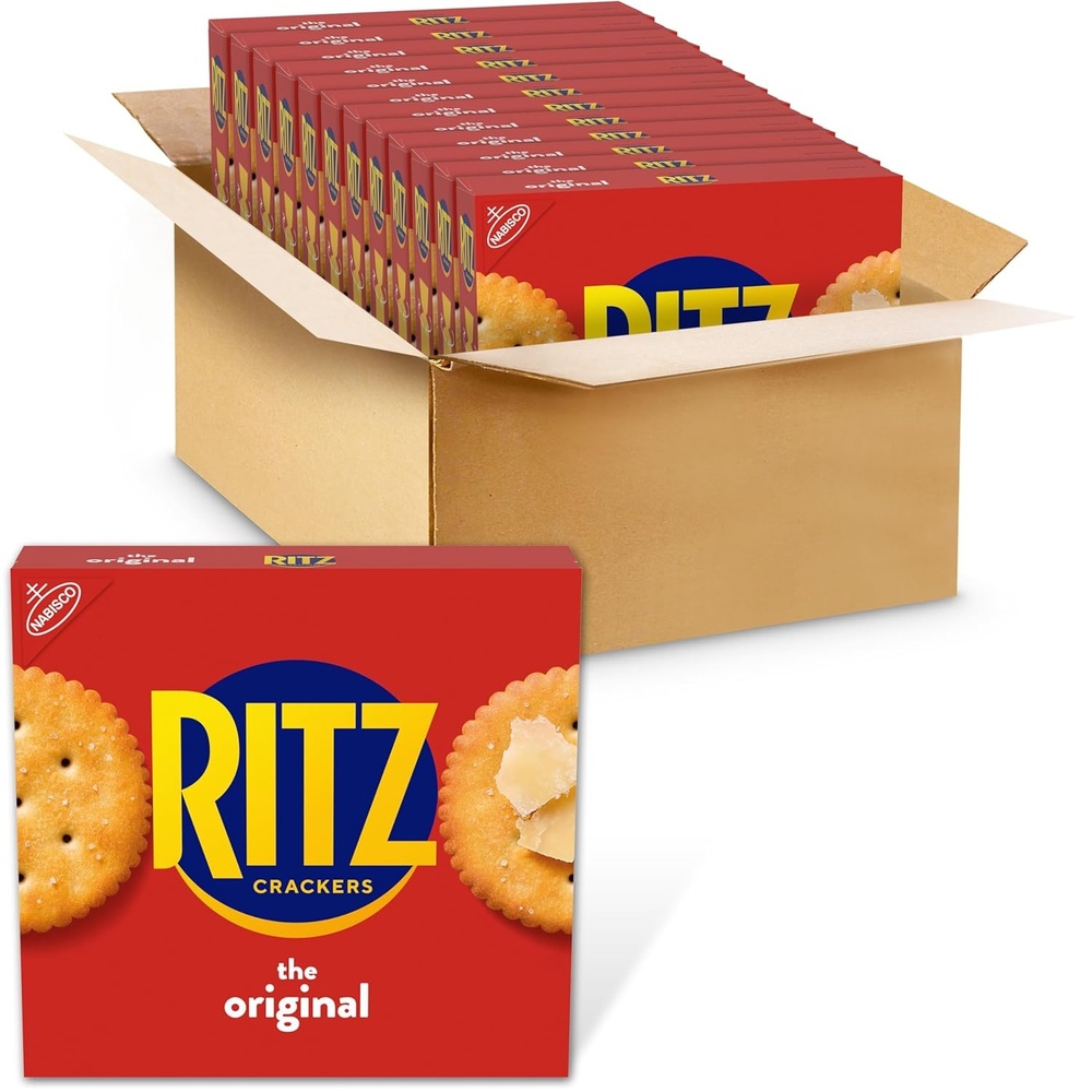 image:imageRITZ Original Crackers Snacks for Kids and Adults Bulk Lunch Snacks 12 137 oz Boxes