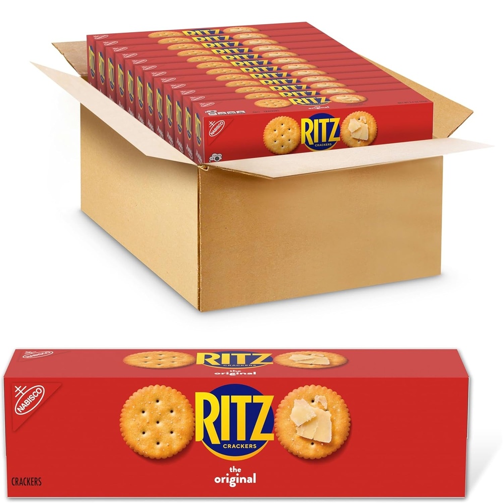 image:imageRITZ Original Crackers Snacks for Kids and Adults Bulk Lunch Snacks 12 34 oz BoxesFlavour