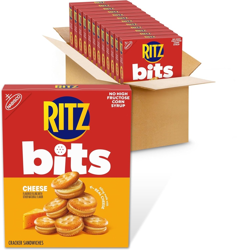 image:imageRITZ Peanut Butter Sandwich Crackers Lunch Snacks 48 Snack Packs 6 Boxes 6 Crackers Per PackCheese