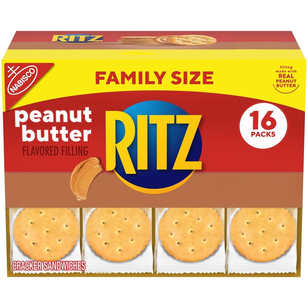 image:imageRITZ Peanut Butter Sandwich Crackers Lunch Snacks 48 Snack Packs 6 Boxes 6 Crackers Per PackPeanut butter