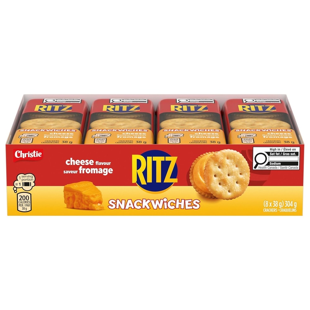 image:imageRitz Snackwich Crackers Cheese Flavour 8x38g 304g107oz Imported from CanadaCheese